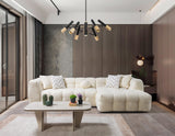 FILLMORE Ivory 112" Wide Boucle/Sherpa Sectional