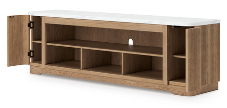 FILMONT Light Brown 80" Wide x 25" Height TV Stand
