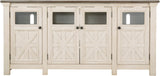 FLEMING White 74" Wide x 36" Height TV Stand