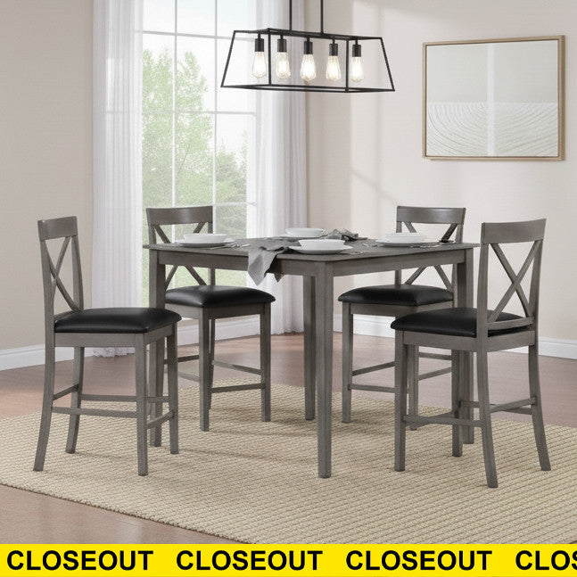 FOXTROT Gray 5 Piece Counter Set