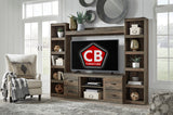 FRANKFURT Brown 95" Wide Wall Unit (RTA)