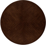 FREDRICK Dark Espresso Oversized Round 72" Wide Dining Table