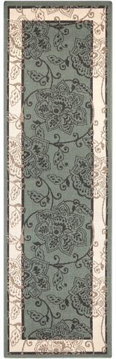 FADDEI Dusty Sage 2'3" x 7'9" Runner Rug