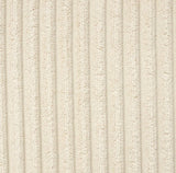 FARAH Beige 93" Wide Reversible Corduroy Sectional with Pull-Out Sleeper & Storage