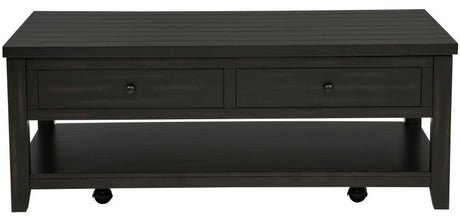 FAYE Espresso 48" Wide Lift-Top Coffee Table