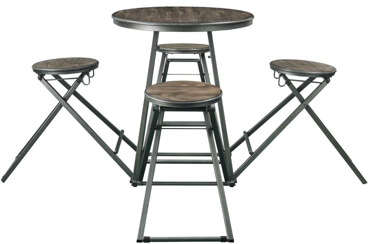 FERMEZ 5 Piece Counter Height Set