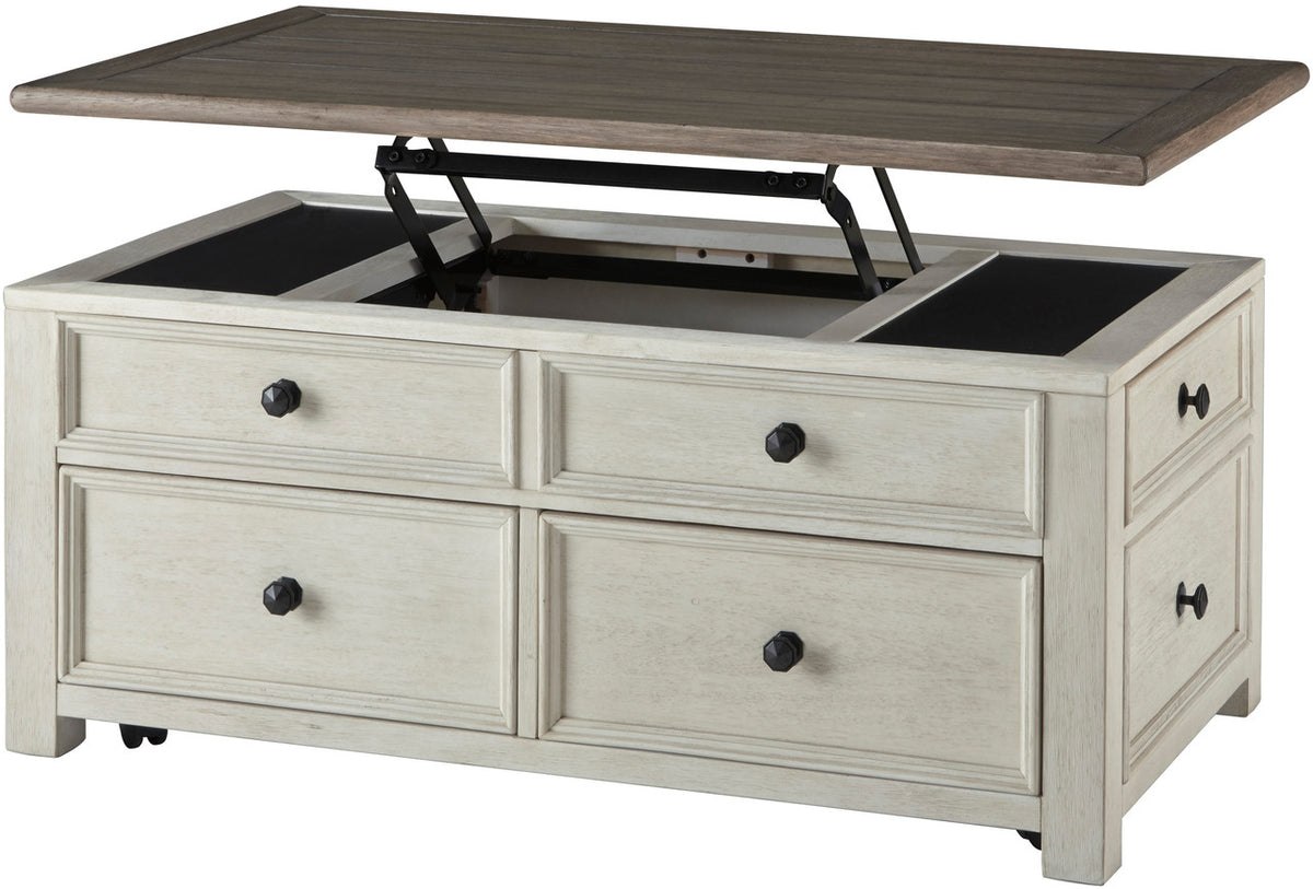 FLEMING 46" Wide x 26" Depth Lift-Top Table with Casters