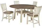 FLEMING Round 65" Wide Counter Drop Table