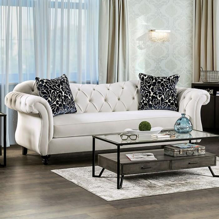 FLORA White Livingroom Set