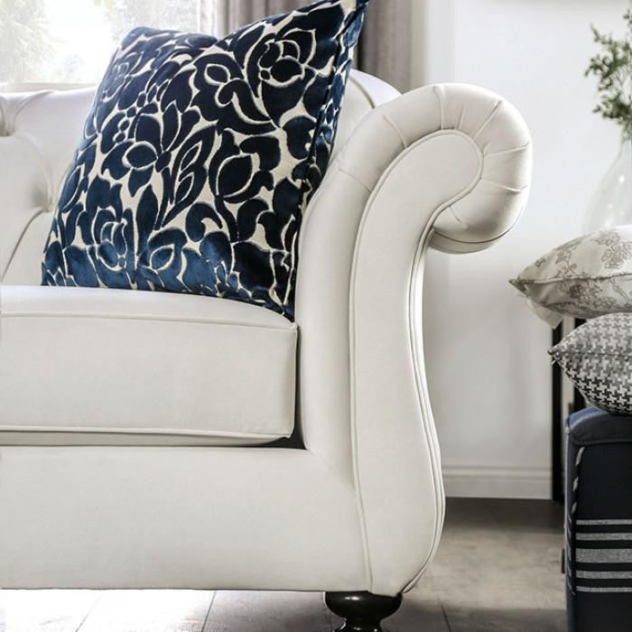 FLORA White Livingroom Set