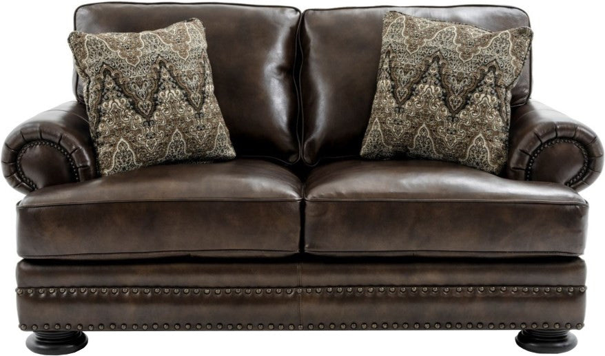 FOSTER 100% Leather Sofa & Loveseat