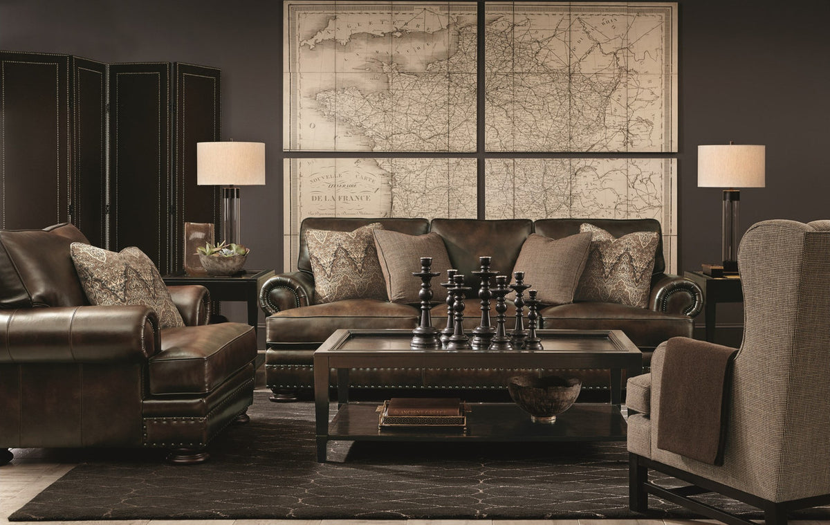 FOSTER 100% Leather Sofa & Loveseat