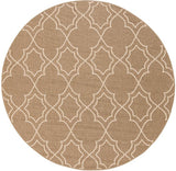 Frances Tan 5'3" Round Rug (Indoor/Outdoor)