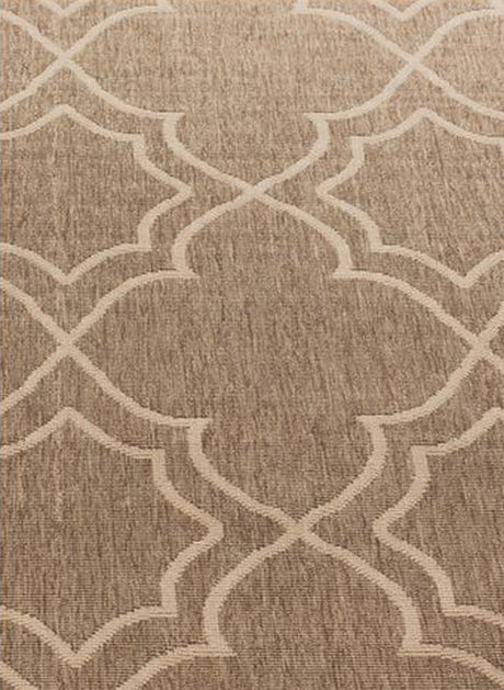 Frances Tan 5'3" Round Rug (Indoor/Outdoor)