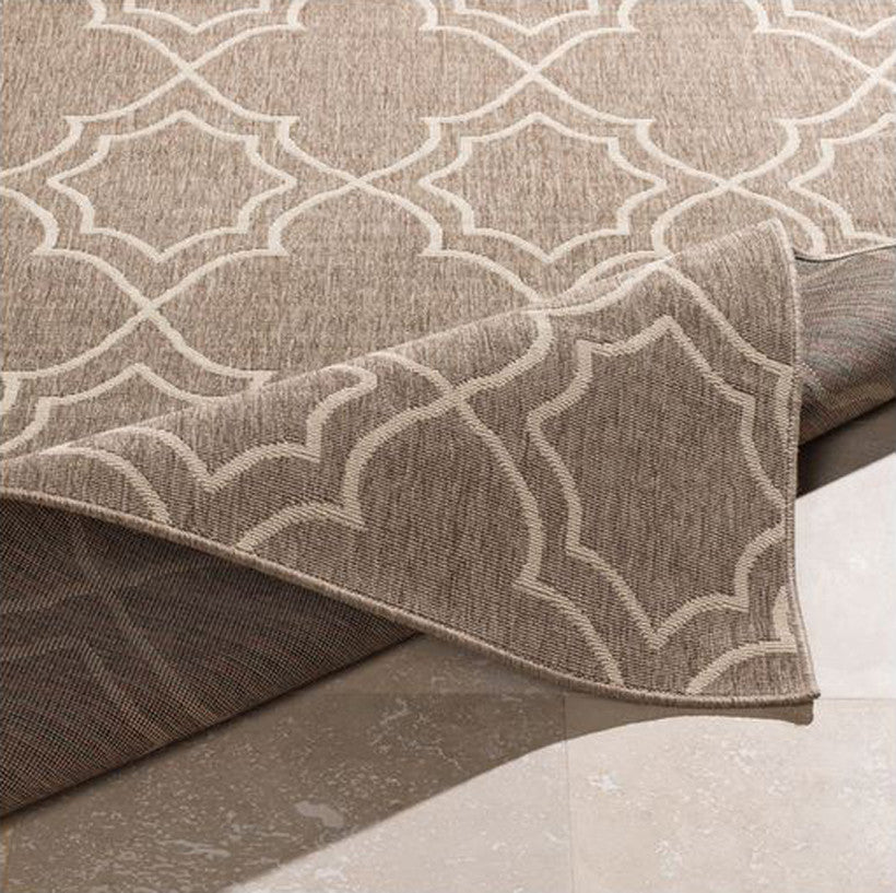 Frances Tan 5'3" Round Rug (Indoor/Outdoor)