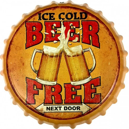 FREE BEER 14" Wide Wall Decor