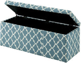 Fusion Blue Storage Bench