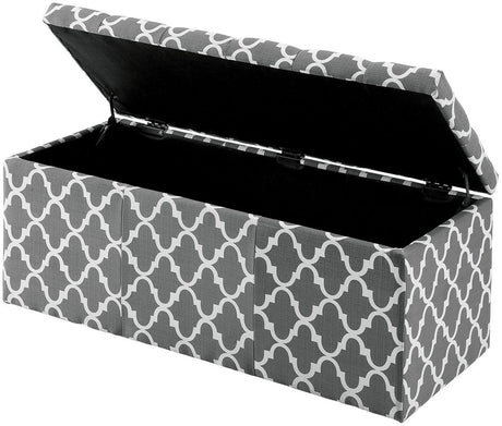 Fusion Gray Storage Bench