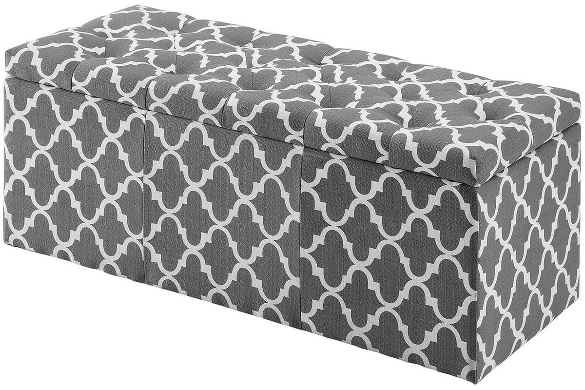 Fusion Gray Storage Bench