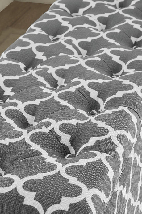 Fusion Gray Storage Bench