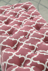 Fusion Red Storage Ottoman