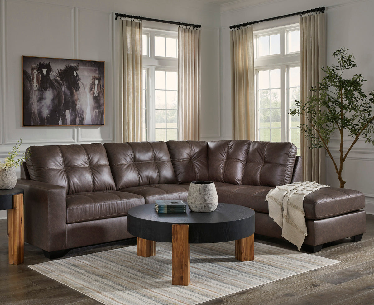 GALLANT Brown 110" x 90" Sectional