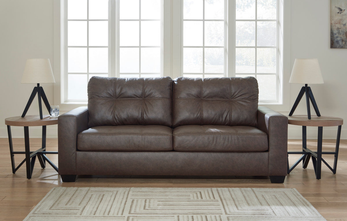 GALLANT Brown 85" Wide Queen Sofa Sleeper