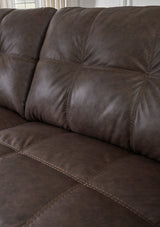 GALLANT Brown 85" Wide Queen Sofa Sleeper