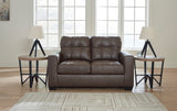 GALLANT Brown 62" Wide Loveseat