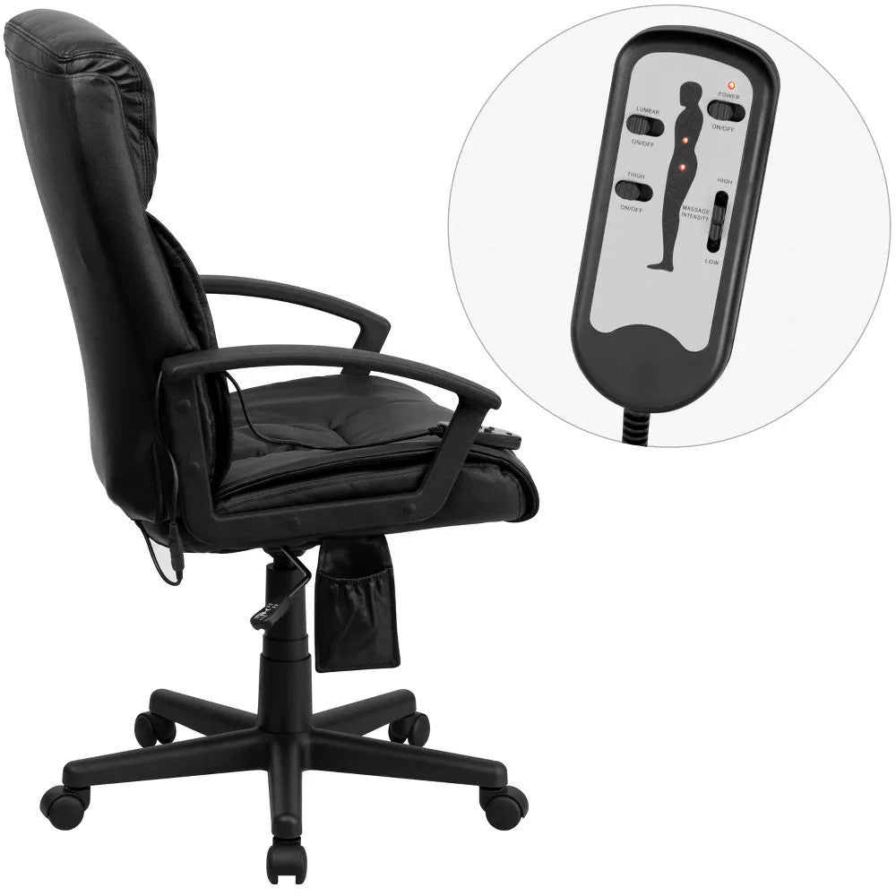 GALLUP High-Back Ergonomic 25" Wide Office Chair With Massage