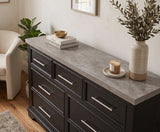 GANDER Black 59" Wide Dresser
