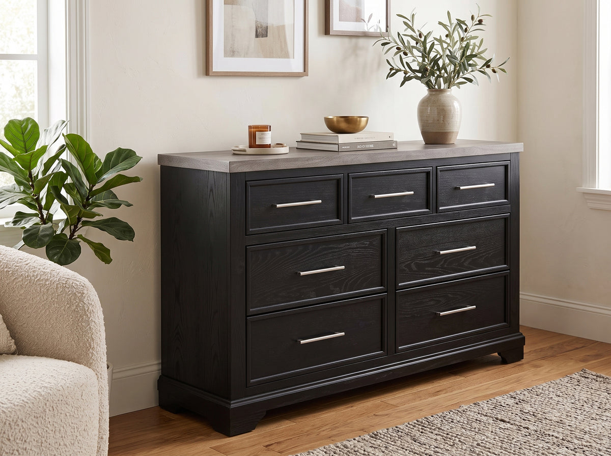 GANDER Black 59" Wide Dresser
