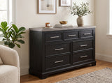 GANDER Black 59" Wide Dresser
