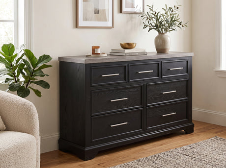GANDER Black 59" Wide Dresser