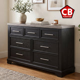GANDER Black 59" Wide Dresser