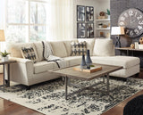 GAVINA Neutral Chenille 117" Wide Sectional