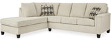 GAVINA Neutral Chenille 117" Wide Sectional