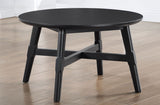 GAYLE Black 32" Wide Round Coffee Table