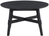 GAYLE Black 32" Wide Round Coffee Table