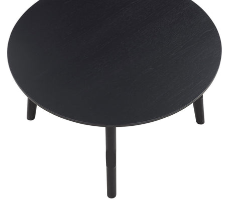 GAYLE Black 32" Wide Round Coffee Table