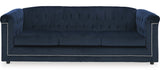 GEMINA Navy Velvet Sofa & Loveseat