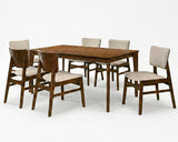 GEMINI Brown 7 Piece Dining Set