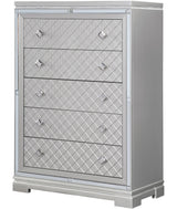 AZELL Black Velvet Storage Bedroom Set