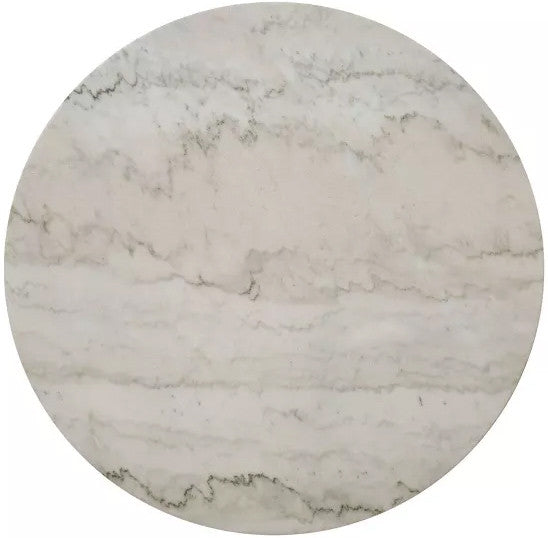 GEROLT Dark Gray 5 Piece Dining Set with 100% Real White Marble
