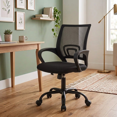 GEROME Black 22" Wide Office Chair