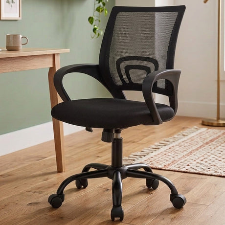 GEROME Black 22" Wide Office Chair