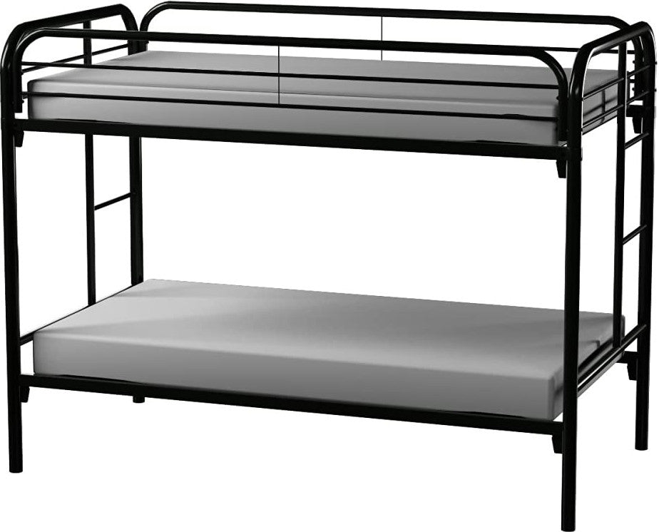 GERRY Black Twin over Twin Bunkbed
