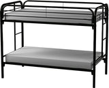 GERRY Black Twin over Twin Bunkbed