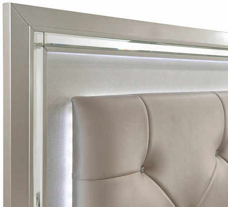 GIORGIA Champagne Lighted Bed