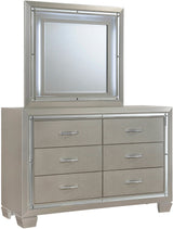 GIORGIA Champagne Lighted YOUTH Platform Bedroom Set